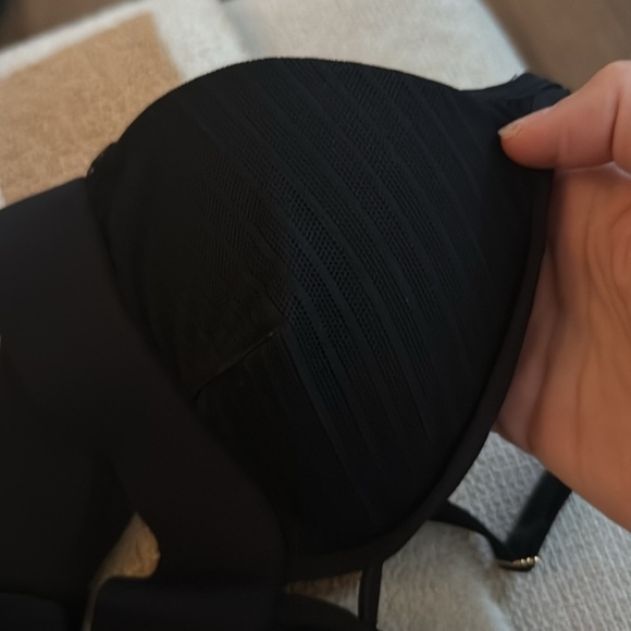 NWT Lively Busty The Stripe Mesh Bralette Black Size Small 42242 - Picture 4 of 4